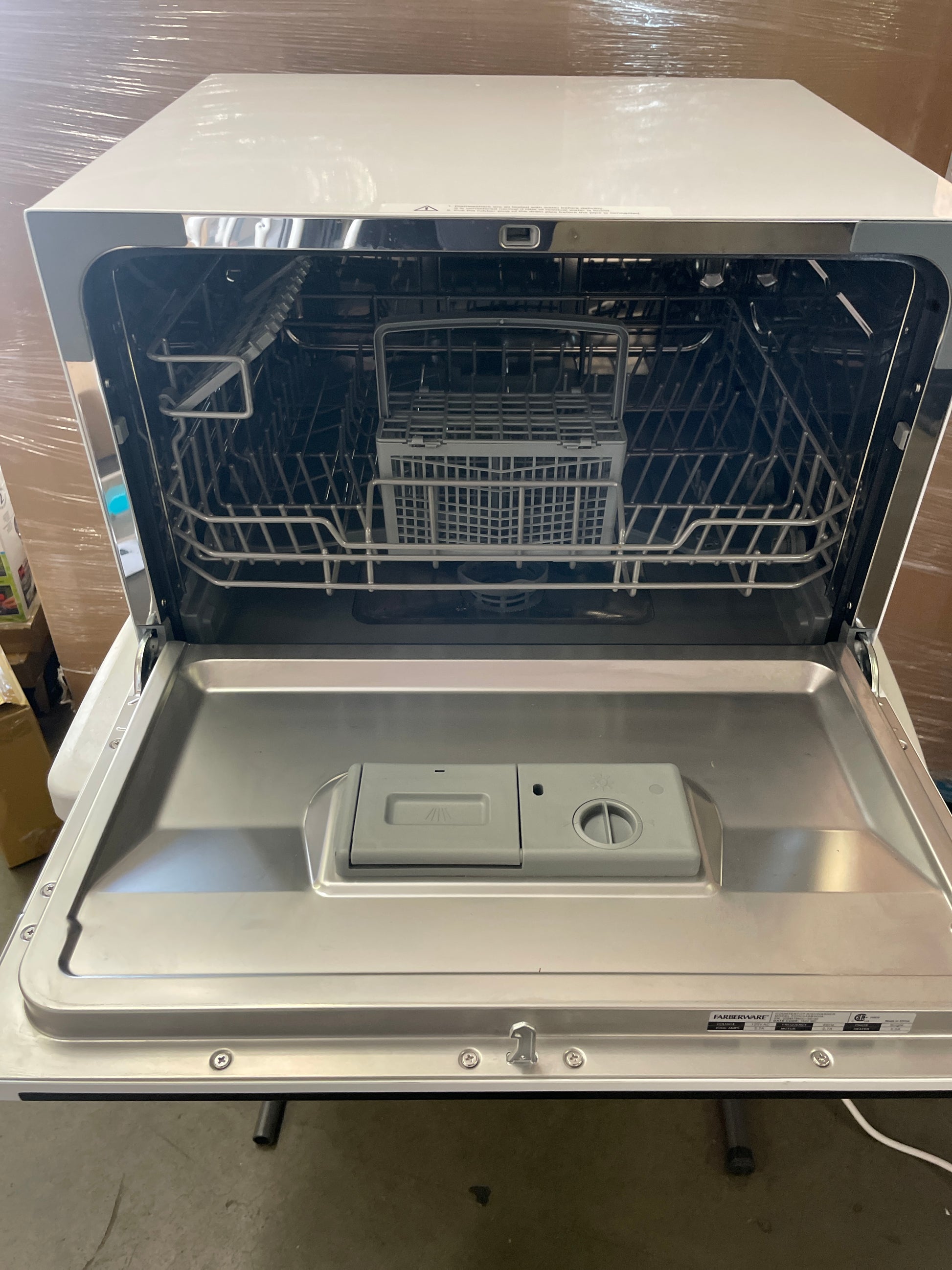 Farberware Portable Countertop Dishwasher - 7-Program System for Home, RV, and Apartment - Wash Dishes, Glass, and Baby Products - Hookup Required - Retail $214