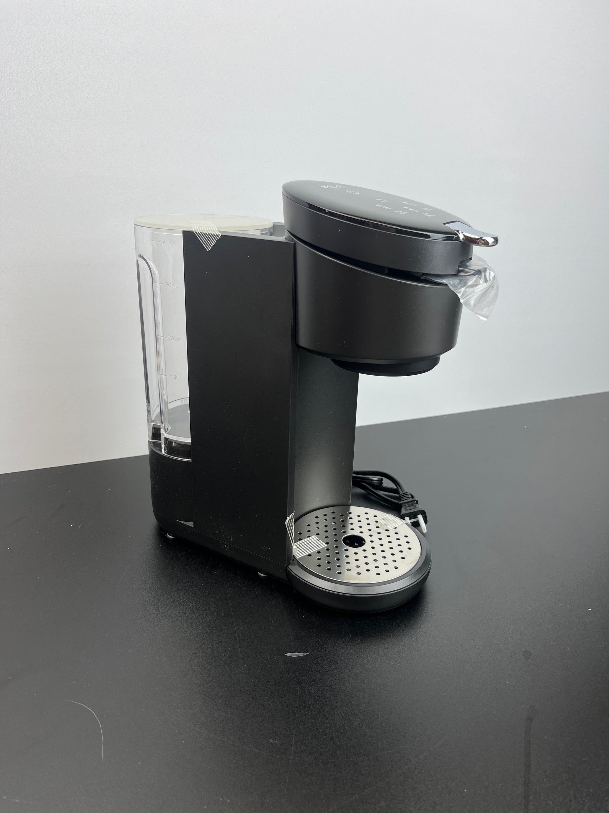 Instant Solo Single Serve Coffee Maker, From the Makers of Pot, K-Cup Pod Compatible Brewer, Includes Reusable & Bold Setting, Brew 8 to 12oz., 40oz. Water Reservoir, Black - Retail $69