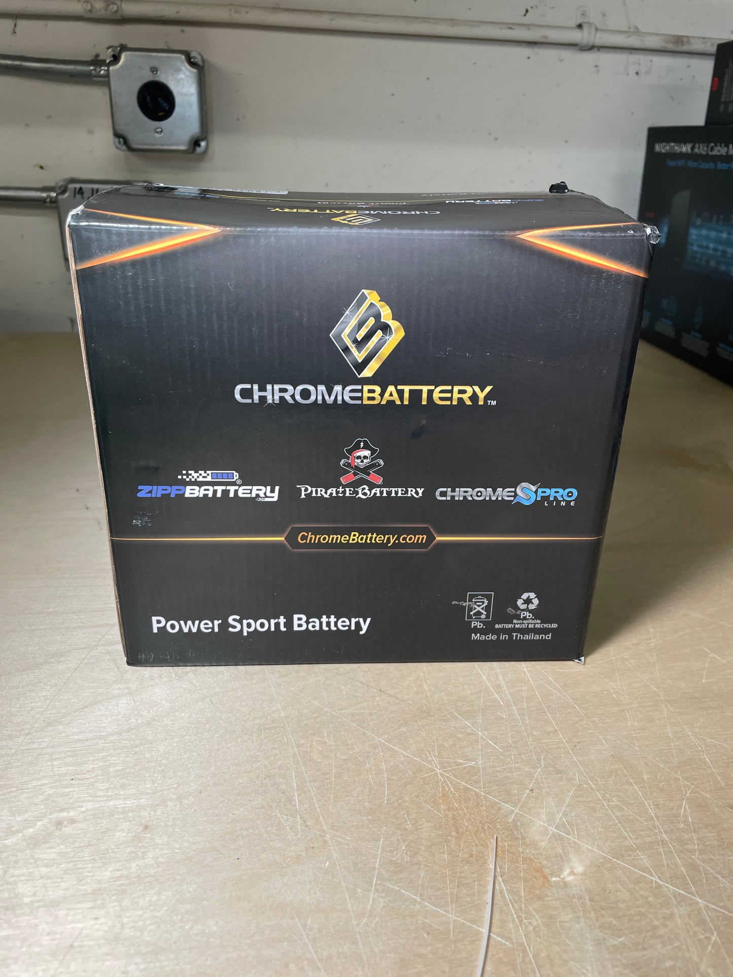 NEW - Pirate Battery YTX20HL-BS Maintenance-Free 12V 19Ah Battery Replacement for ATV, Harley Davidson Motorcycle, Jet Skis, Scooter, UTV, and More - Nut and Bolt (T3) Terminal - Retail $55