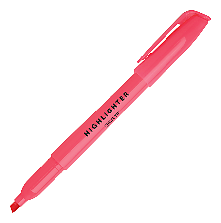 Office Depot® Brand Pen-Style Highlighters, 100% Recycled Plastic Barrel, Assorted Colors, Pack Of 12