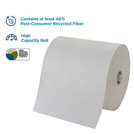 Pacific Blue Ultra® by GP PRO 26490, 1-Ply, 7.87" x 1150', 40% Recycled, White, 6 Rolls per Case