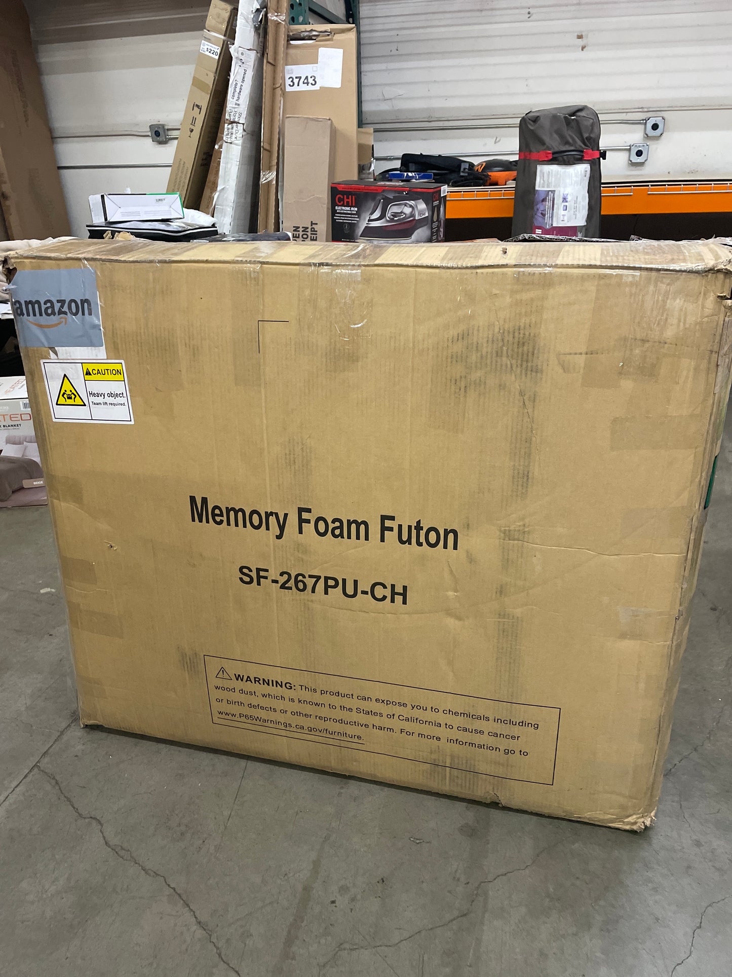 Opoiar Futon Sofa Bed, Memory Foam Couch Bed with Mattress and Frame Included,Comfortable Brown Faxu Leather Loveseat Sleeper Sofa for Dorm Apartment Office College Small Space Bedroom RV Living Room - Retail $381