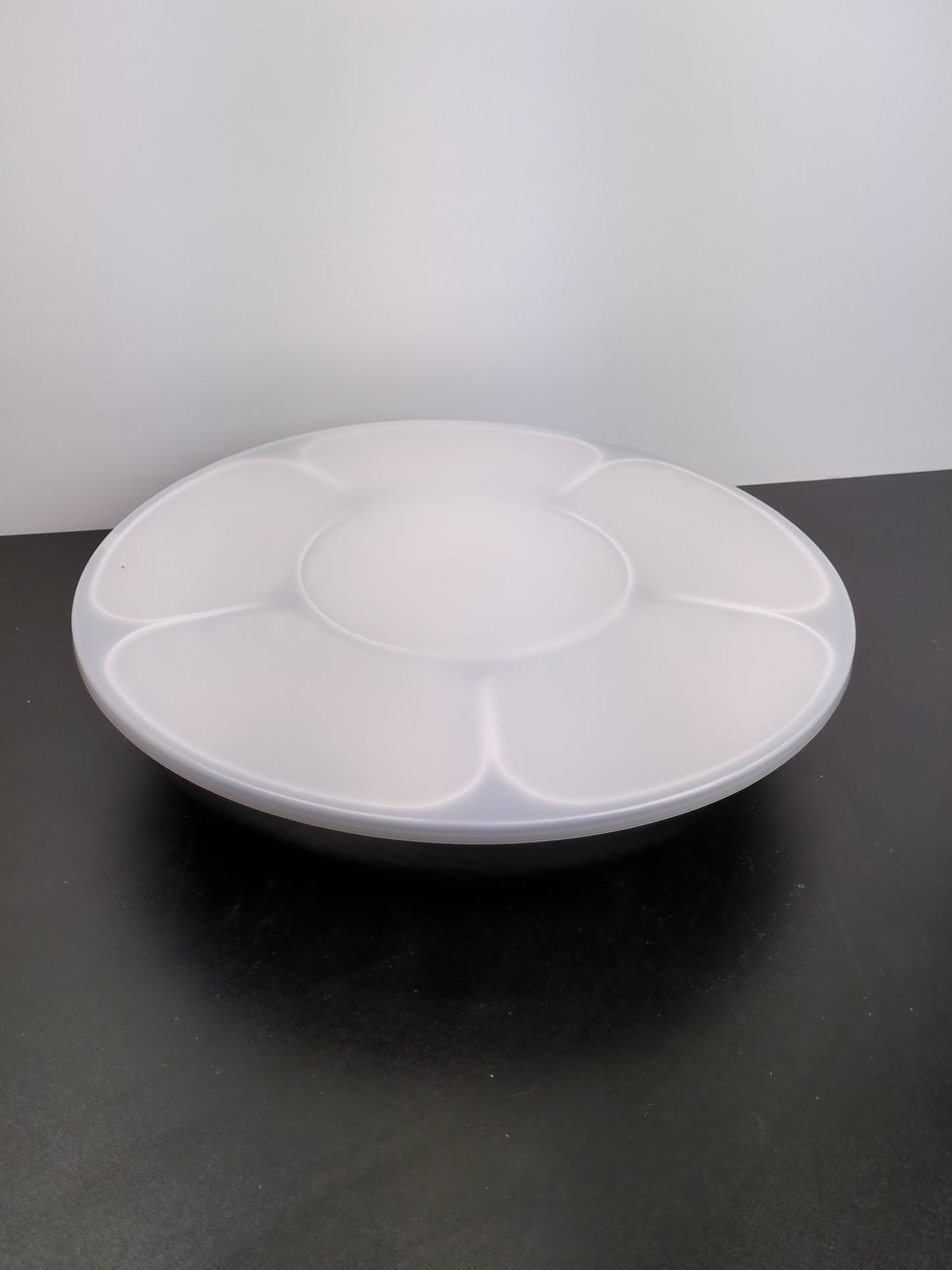 Melamine Lazy Susan with Cover, 7-Piece Set