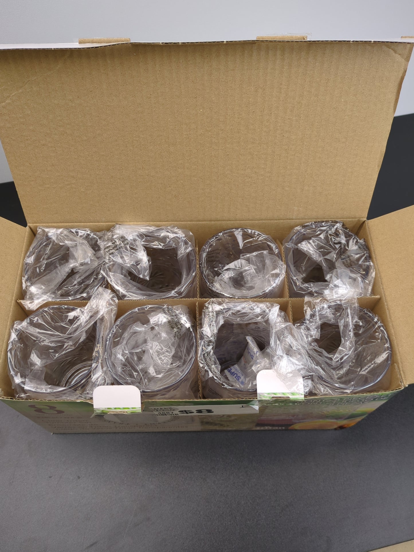 NEW - Tritan 8-piece Tumbler Set - Retail $16