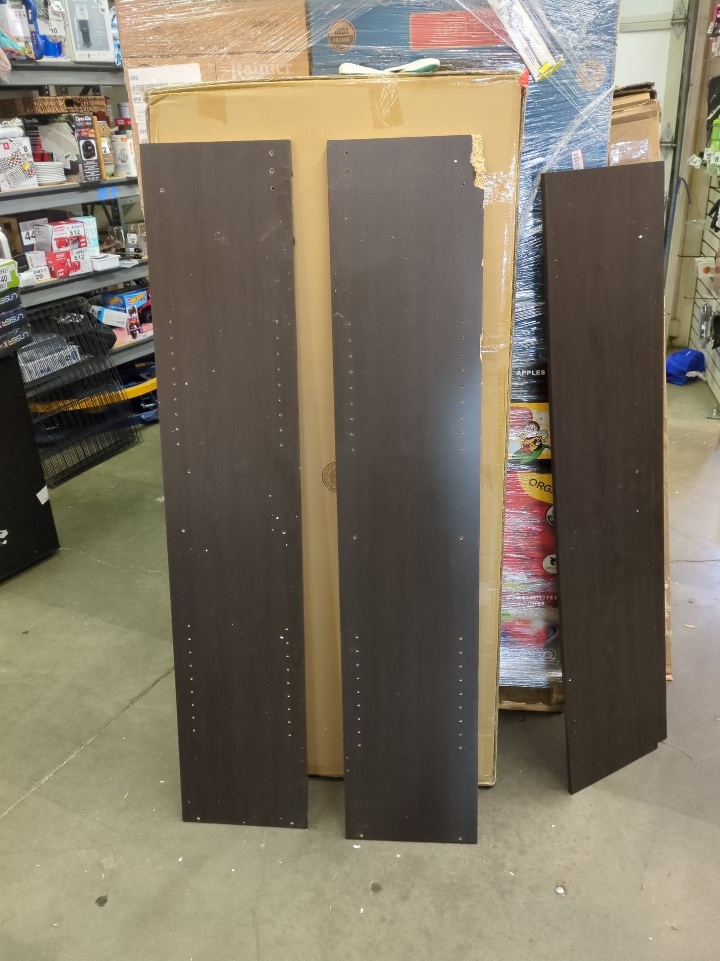 NEW w/ dmg - ClosetMaid Pantry Cabinet Cupboard with 2 Doors, Adjustable Shelves Standing, Storage for Kitchen, Laundry, or Utility Room, Espresso - Retail $165