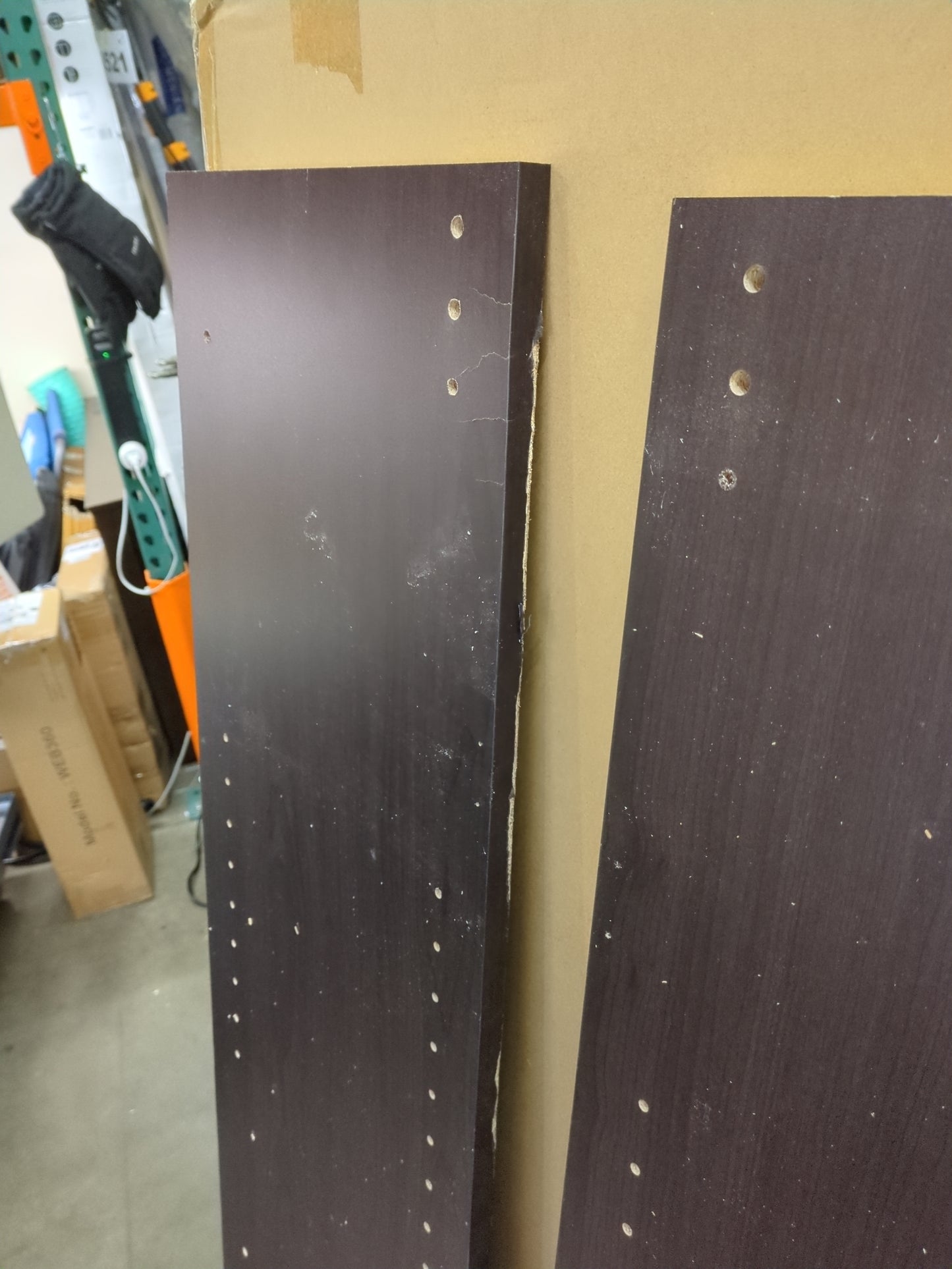 NEW w/ dmg - ClosetMaid Pantry Cabinet Cupboard with 2 Doors, Adjustable Shelves Standing, Storage for Kitchen, Laundry, or Utility Room, Espresso - Retail $165