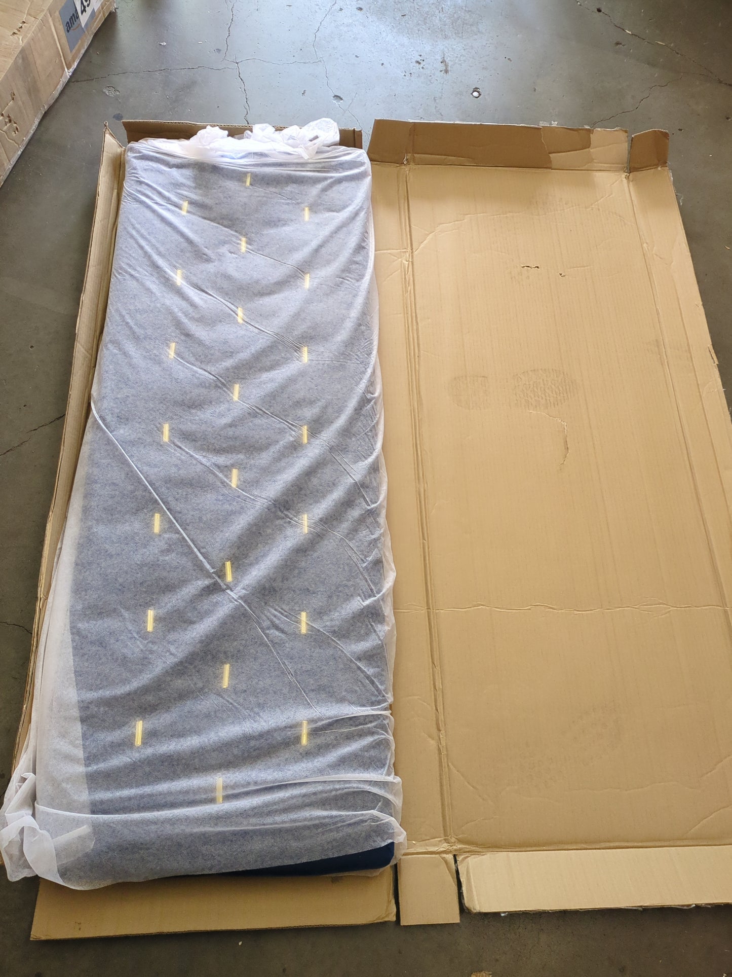 Oudiec Upholstered Queen Size Platform Bed with Trundle and Drawers for Bedroom/Guest Room, Pine Bedframe w/Wood Slat Support, No Box Spring Required,Blue - Retail $219