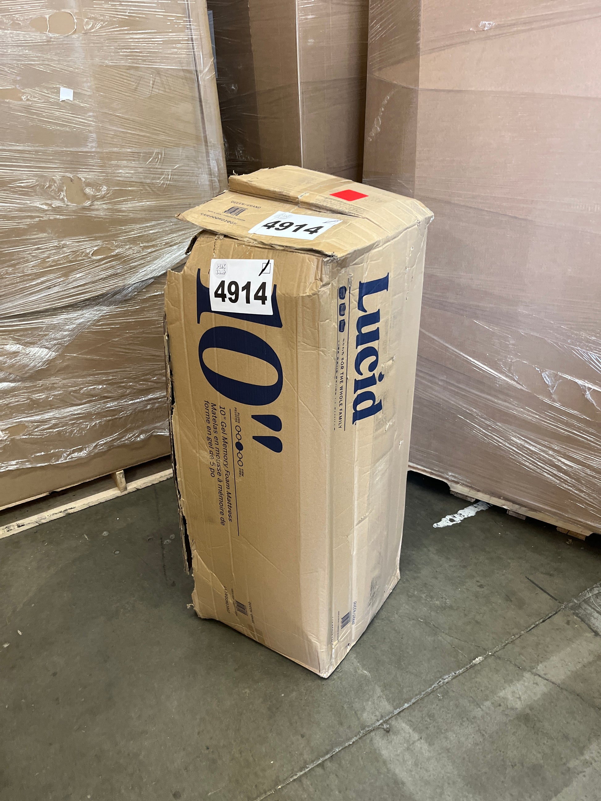 LUCID 10 Inch Memory Foam Mattress - Medium Feel - Bamboo Charcoal and Gel Infusion - Hypoallergenic - Bed in a Box - Temperature Regulating - Pressure Relief - Breathable - Queen Size - Retail $339