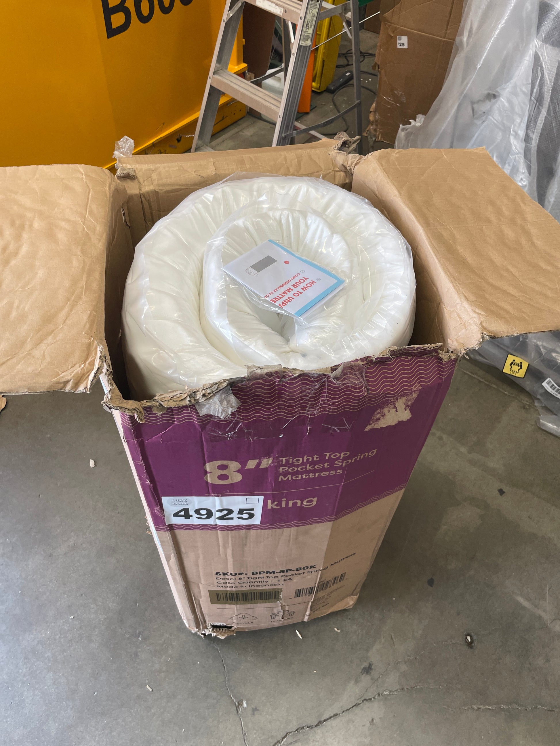 Best Price Mattress 8 Inch Tight-Top Pocket Spring-Mattress - Motion Isolation Individually Encased Pocket Springs, Comfort Foam-Top, CertiPUR-US Certified Foam, King, White - Retail $211