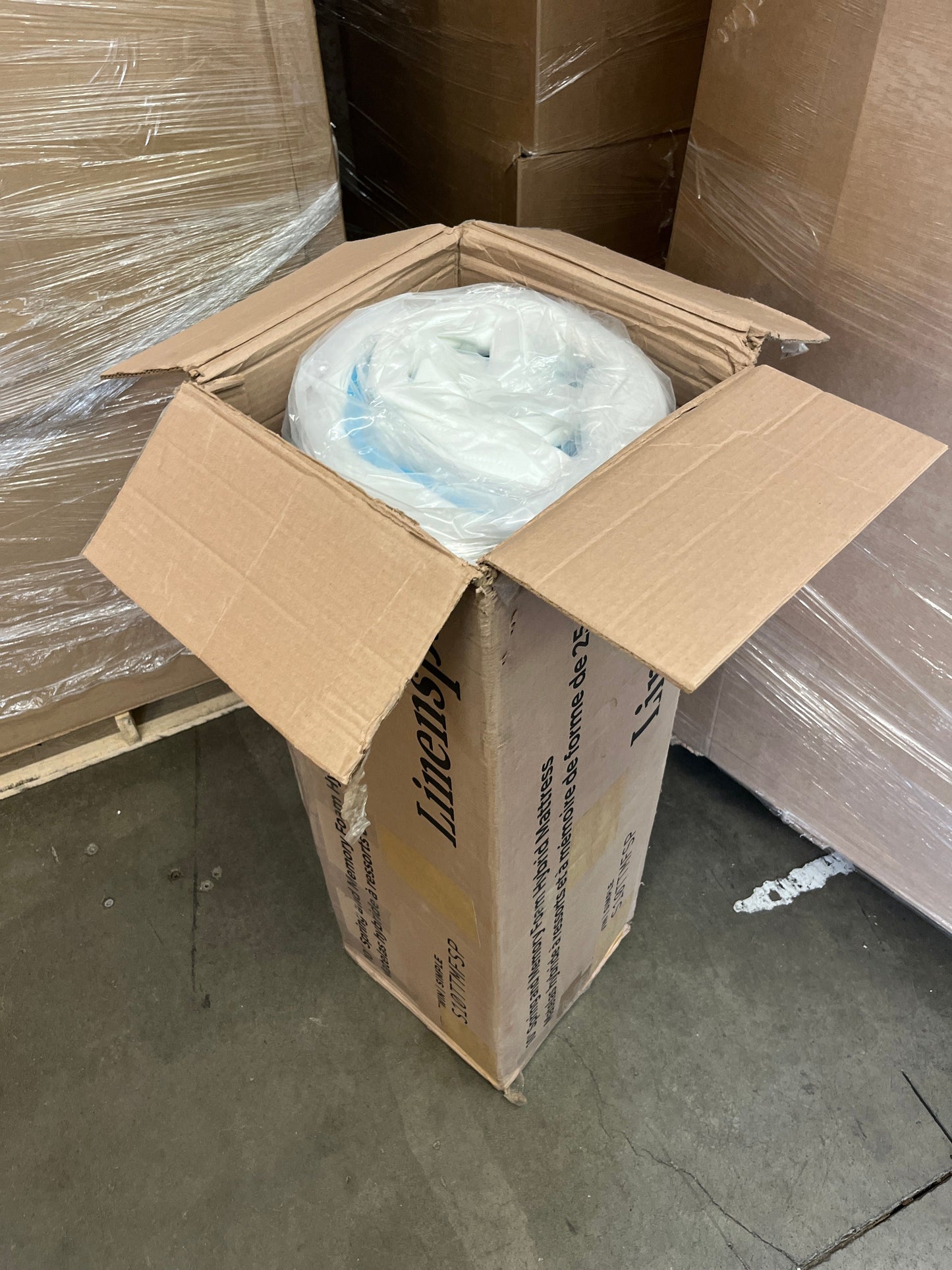 LINENSPA 10 Inch Spring and Memory Foam Hybrid Mattress - Dual Layered - CertiPUR-US Certified - Medium Feel - 10 Year Warranty - Twin Size - Retail $166