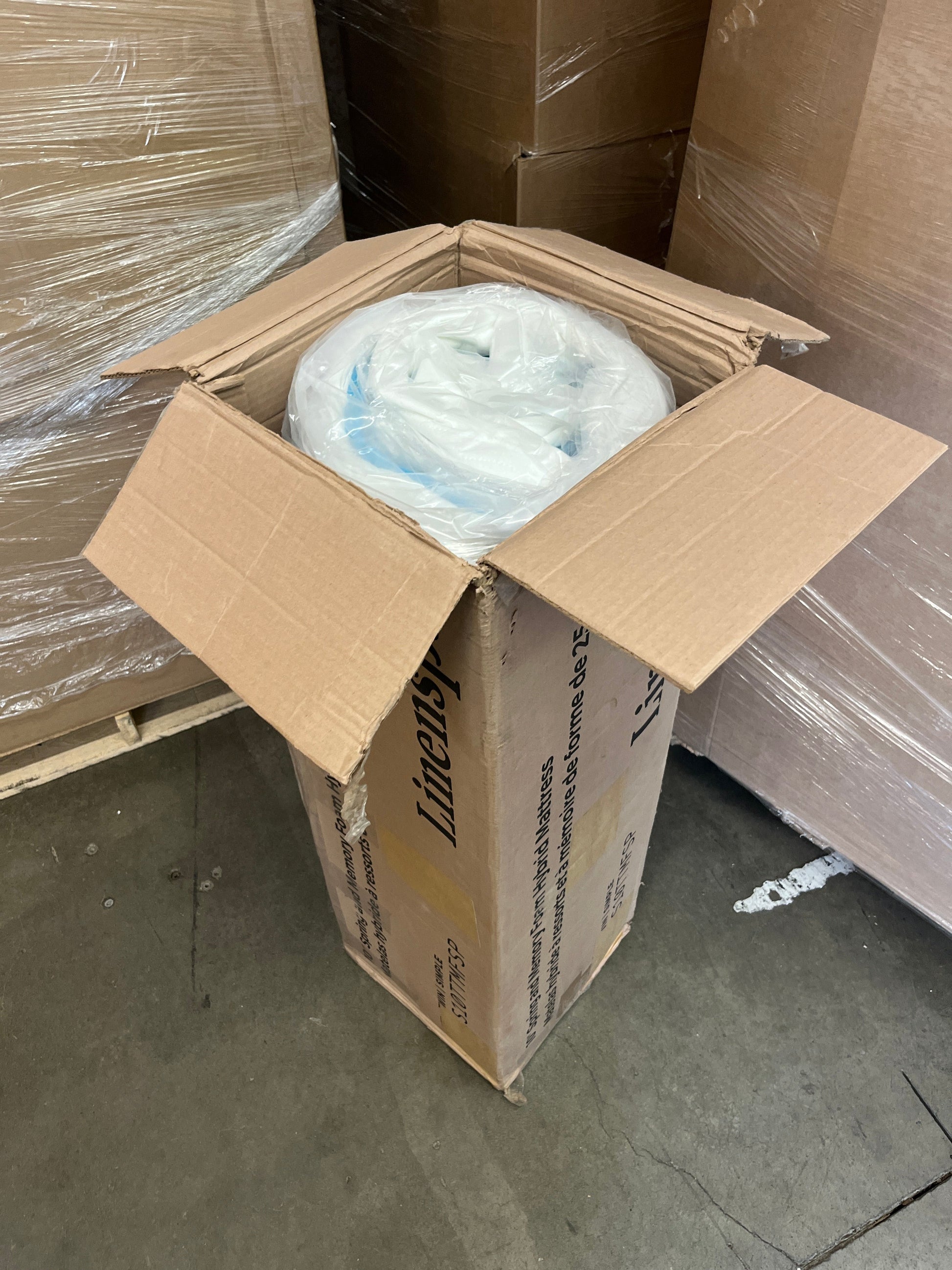 LINENSPA 10 Inch Spring and Memory Foam Hybrid Mattress - Dual Layered - CertiPUR-US Certified - Medium Feel - 10 Year Warranty - Twin Size - Retail $166