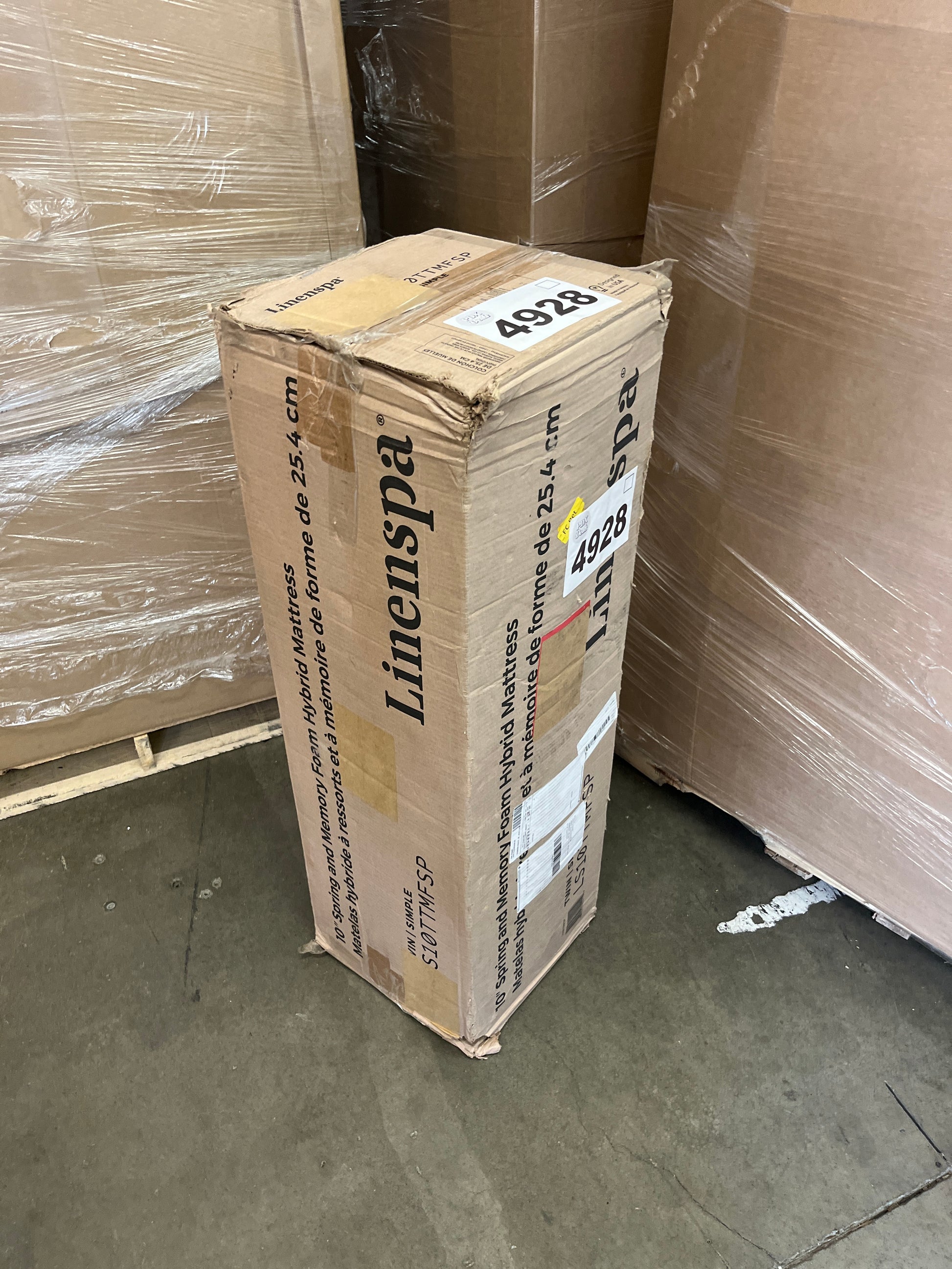 LINENSPA 10 Inch Spring and Memory Foam Hybrid Mattress - Dual Layered - CertiPUR-US Certified - Medium Feel - 10 Year Warranty - Twin Size - Retail $166