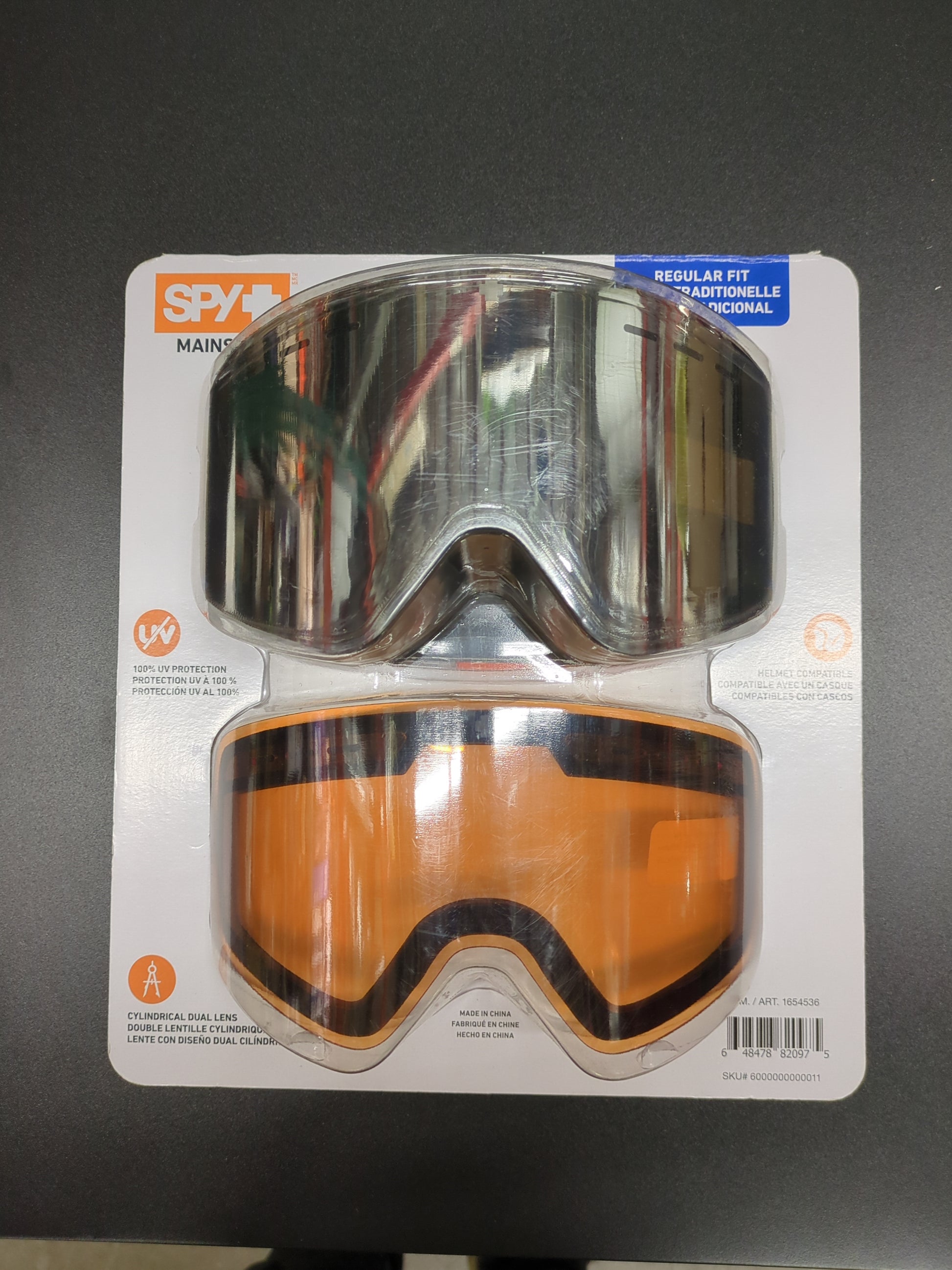 SPY MAINSTAY ADLT GOGGLES - Retail $47