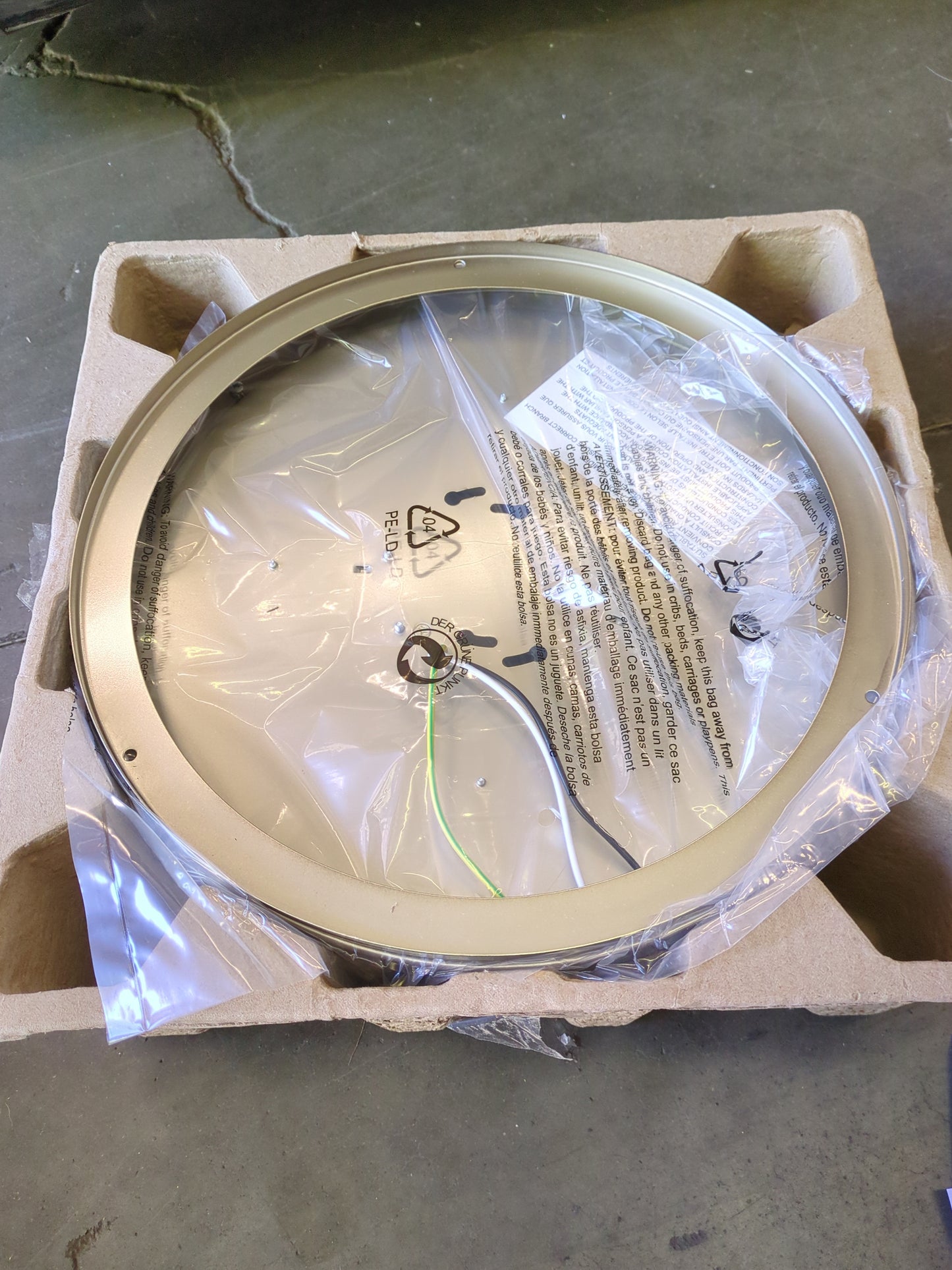 NEW - 14" LED Flush Mount Light Fixtures 2 Pack - Retail $49