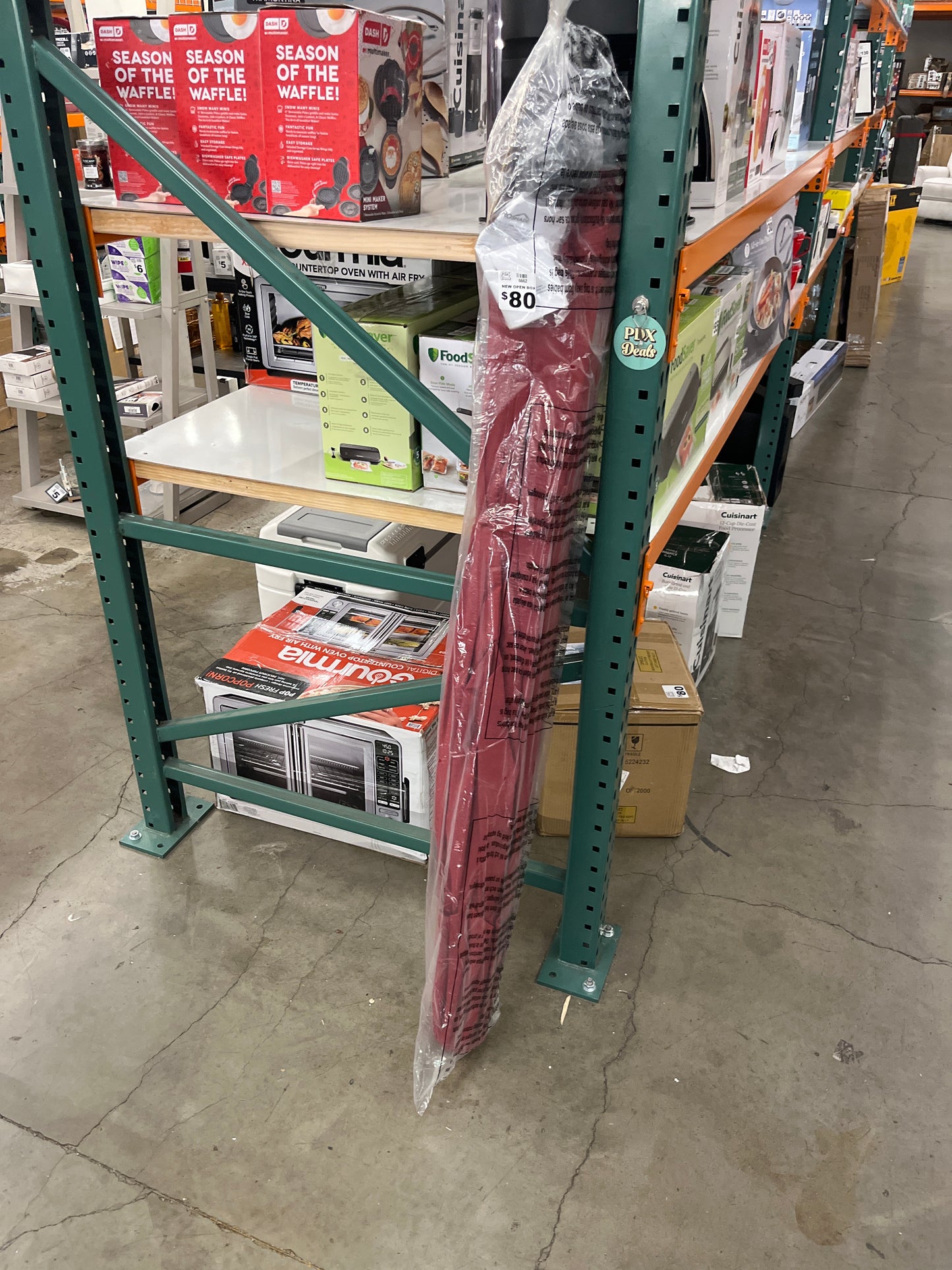 NEW - ProShade Red 10 ft Round Auto Tilt Aluminum Market Umbrella