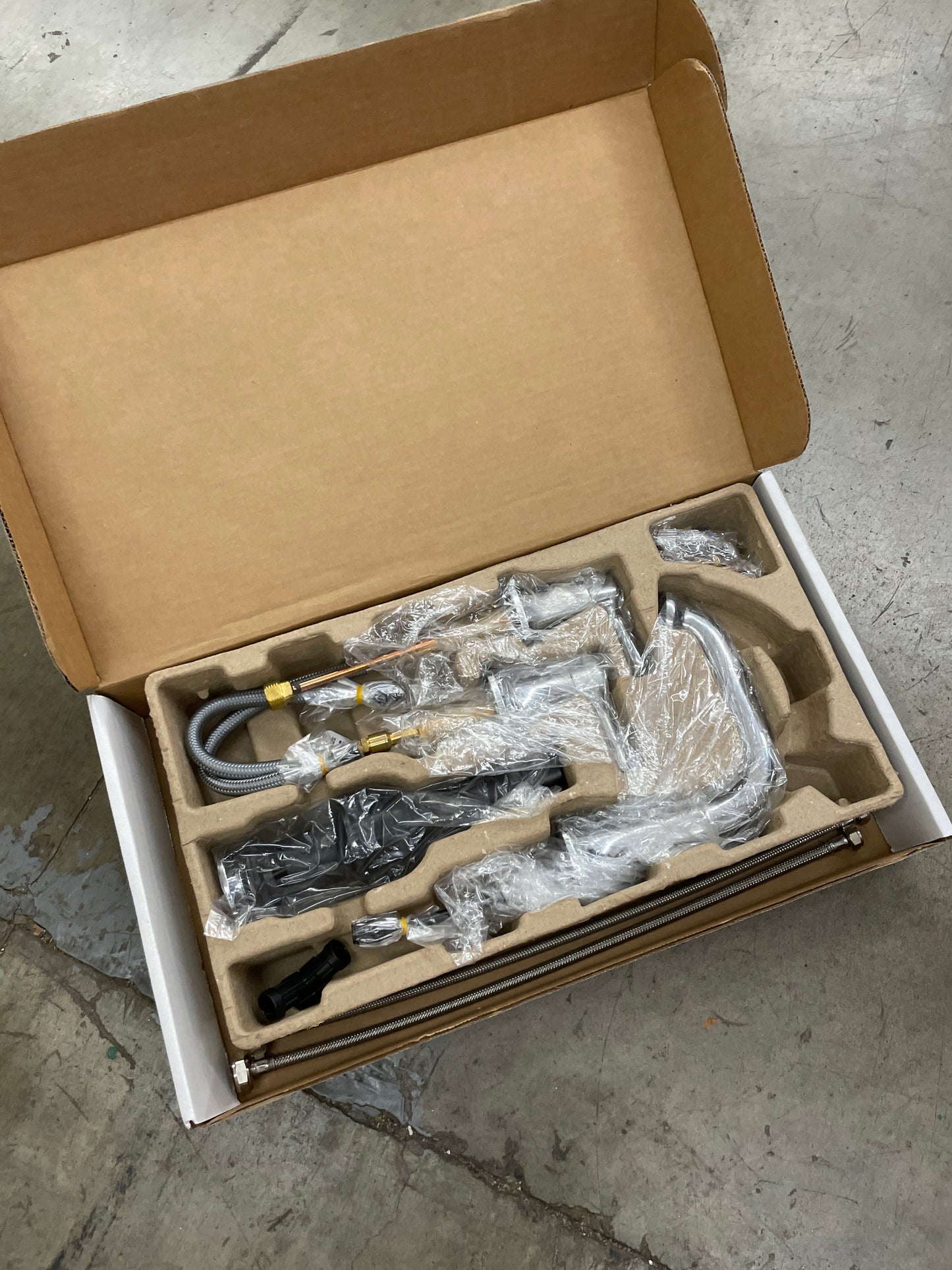 NEW - Chrome - Kohler Terzet Widespread Bathroom Sink Faucet - Retail $105