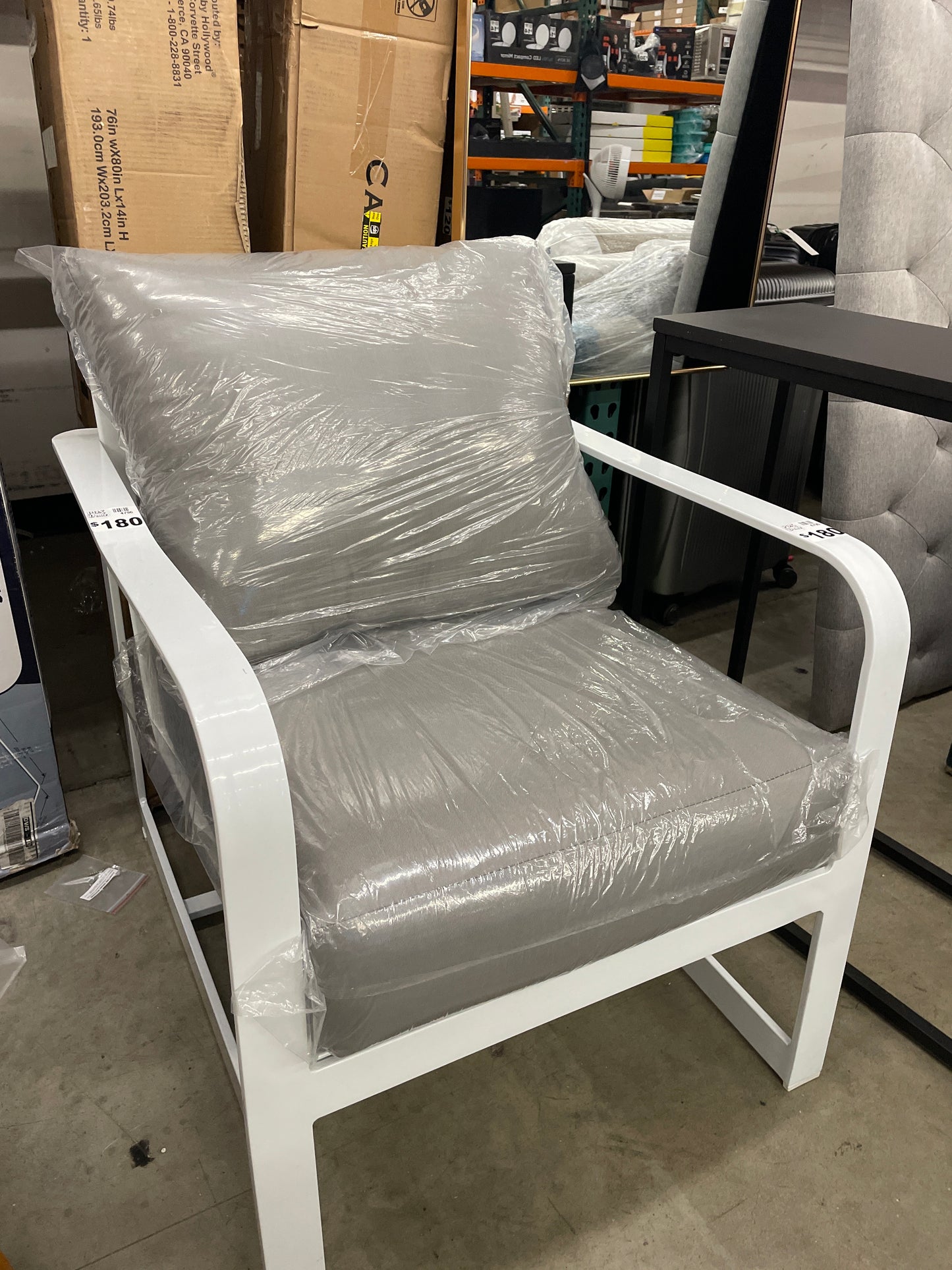 Elle Decor Modern Outdoor Patio Modular Furniture Collection, Arm Chair