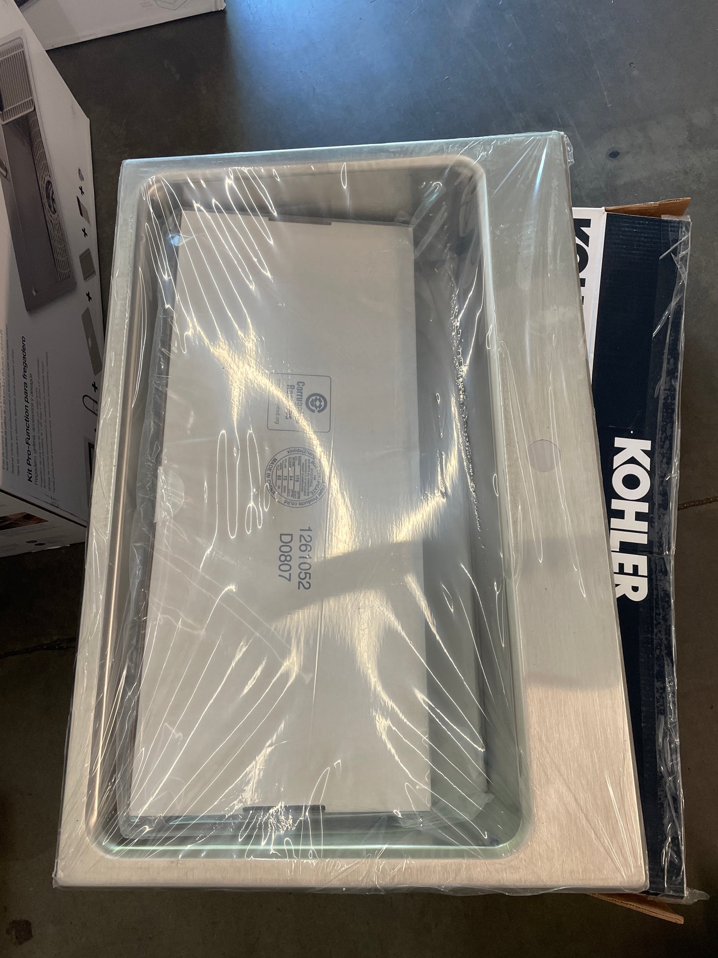 NEW - Kohler Provo 33" Dual Mount Single-bowl Workstation Kitchen Sink Kit