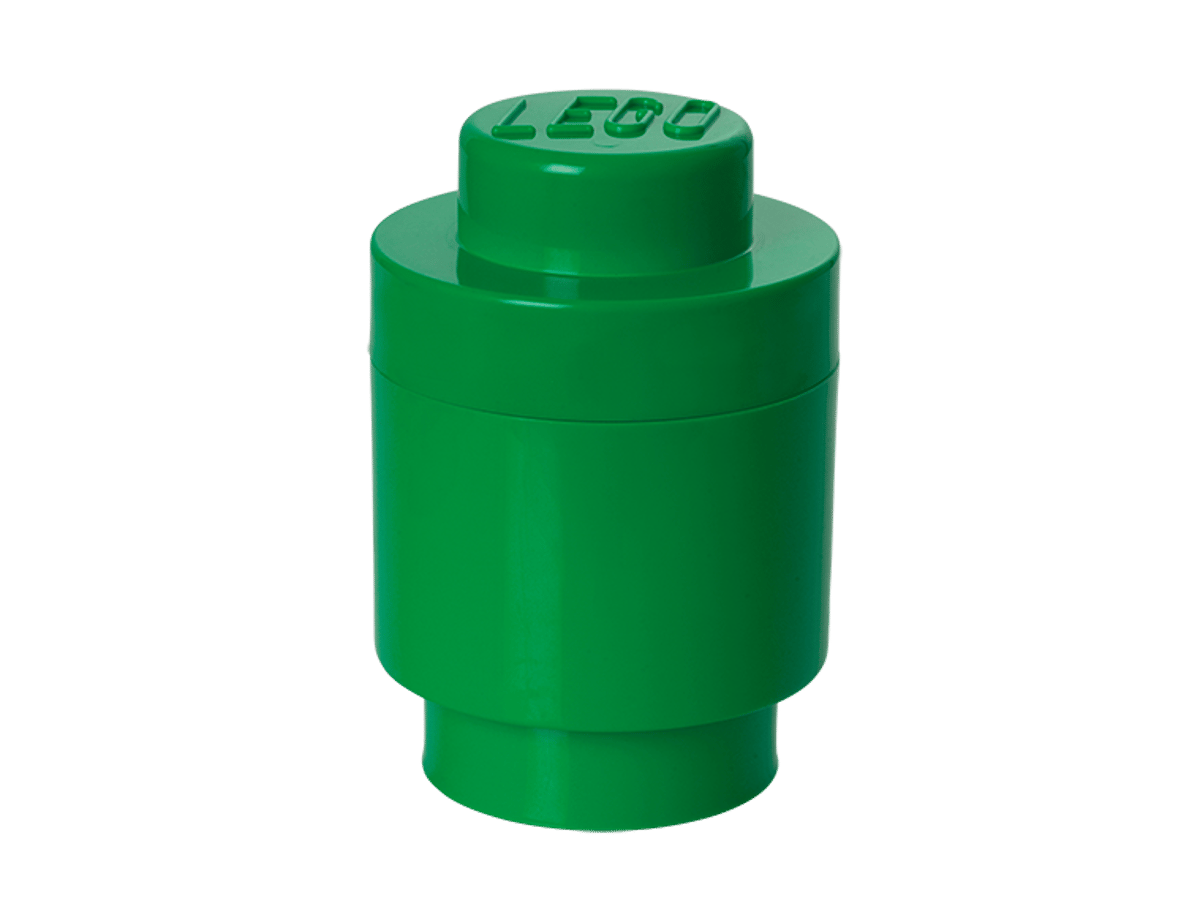 LEGO 1-Stud Round Storage Brick – Green