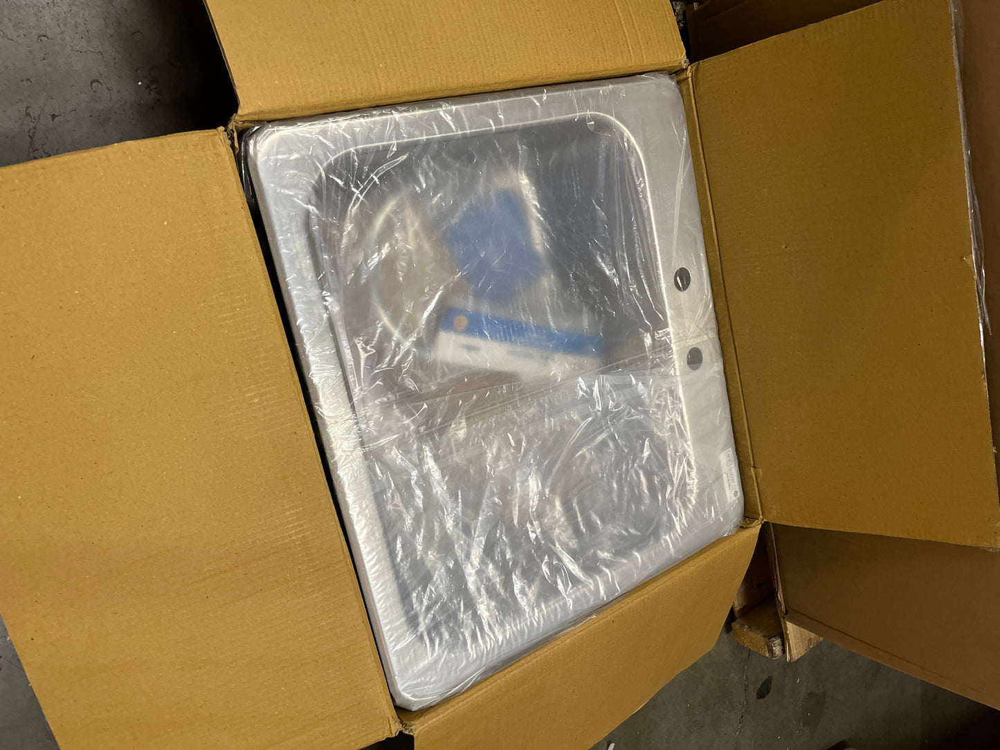 BK Resources NSF Commercial One Compartment Drop in Sink with Faucet, 20"x16"x8", 18 Gauge T-304 Stainless Steel, Top Mount, 8" Gooseneck Faucet, Seamless Construction (DDI-2016824-P-G) - Retail $298