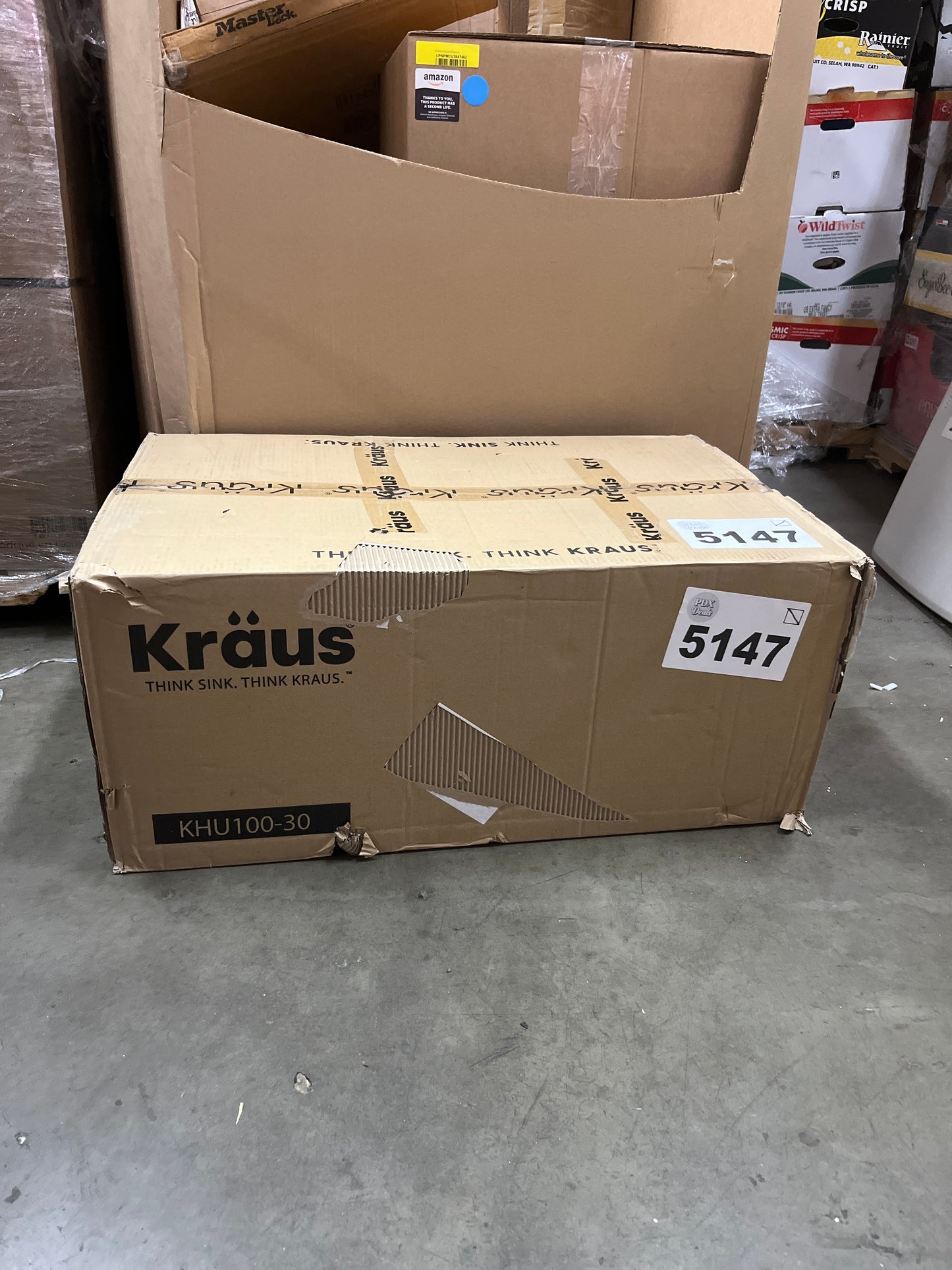 Kraus KHU100-30 Kitchen Sink, 30 Inch, Stainless Steel - Retail $289