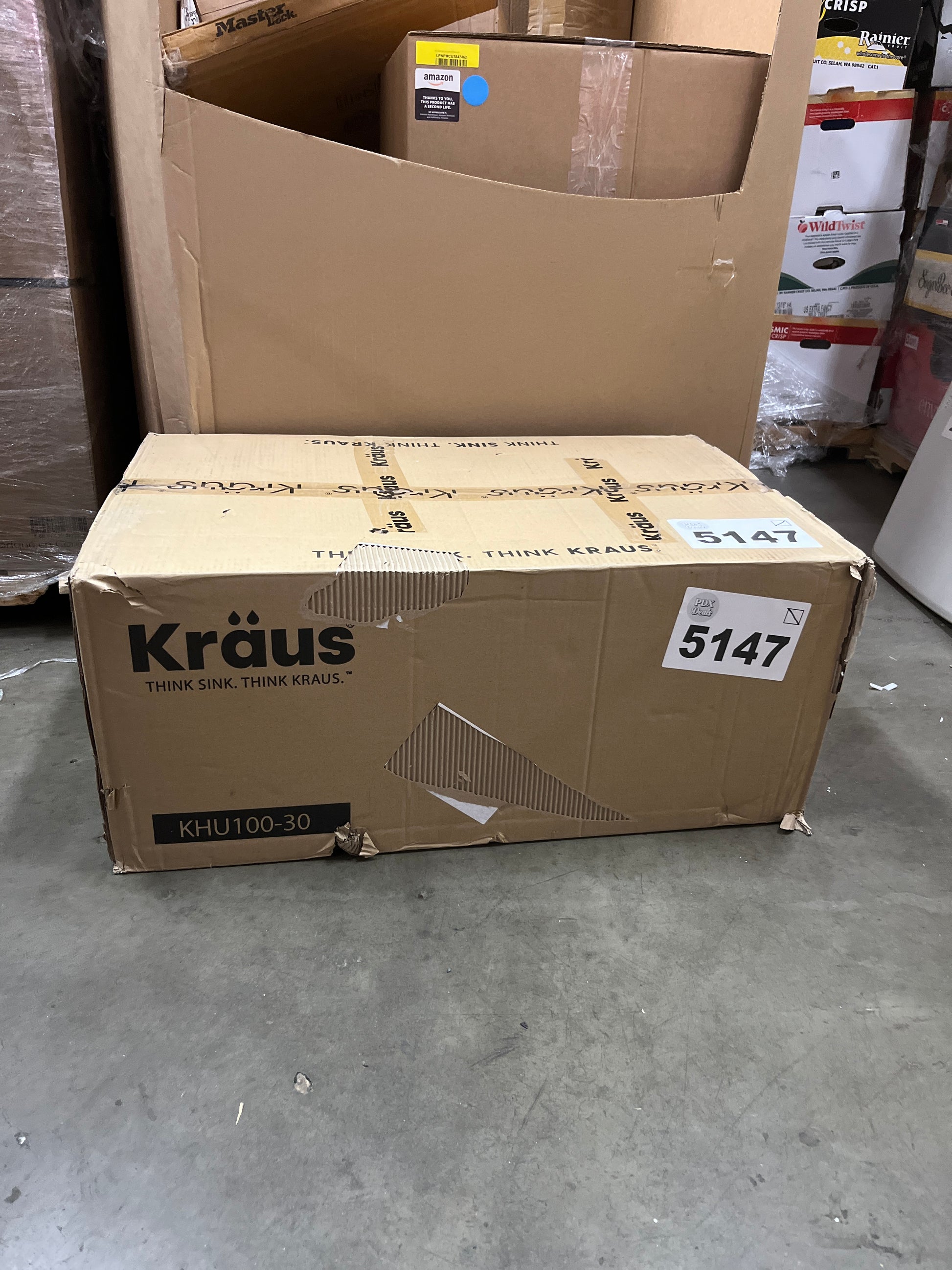 Kraus KHU100-30 Kitchen Sink, 30 Inch, Stainless Steel - Retail $289