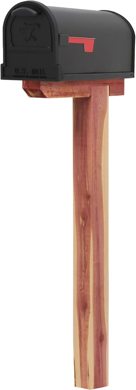 Architectural Mailboxes DPK000AM Drive-in Post, No Size, Aromatic Cedar