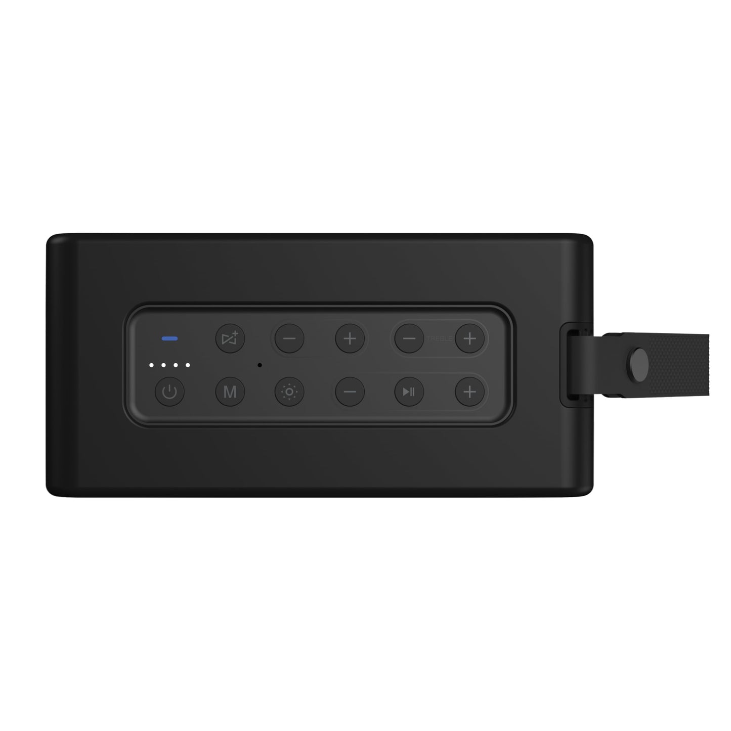 AT&T Essentials Retro 80W Bluetooth Speaker, IPX6 Waterproof, Bluetooth 5.3, LED Light Modes, Bass & Treble Control, 12H Battery, USB-C Charging, Outdoor & Indoor Use, Home Audio System - Black