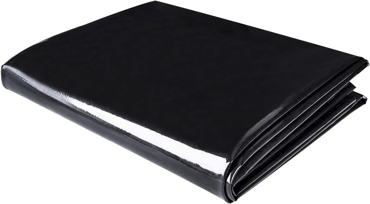 MYFAMIREA 4 FT x 7 FT Pond Liner, 20 Mil HDPE Pond Liner, Sun Resistant Preformed Easy Cutting Pond Liner Underlayment for Fish Koi Ponds, Garden Fountain, Waterfall Fish Pond