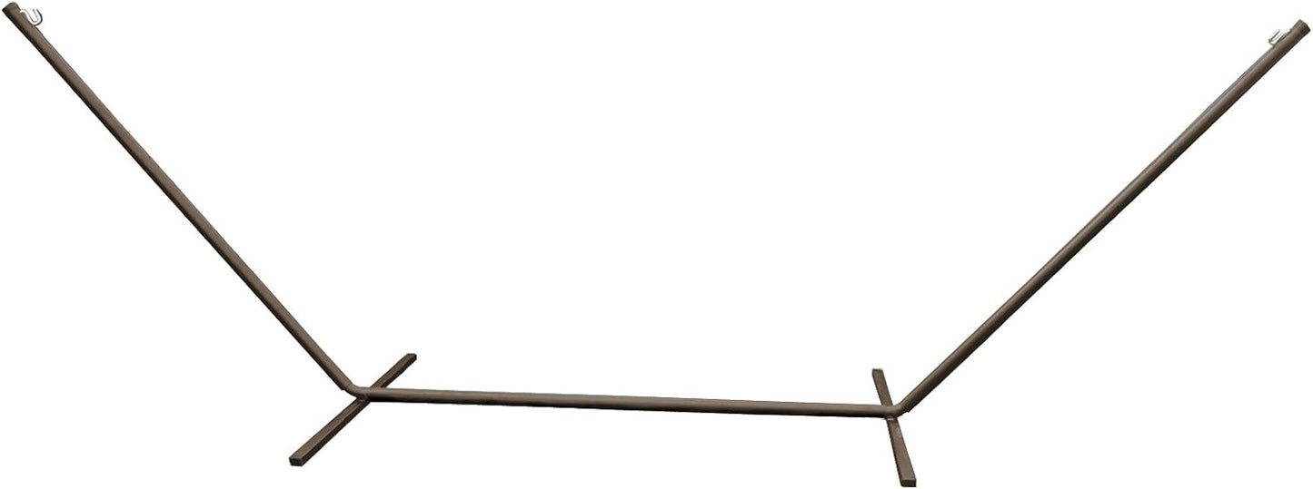 NEW - Bliss Hammocks BHS-417BZ Foot Galvanized and Powder Coated Baked Enamel Finish Steel Beam Indoor/Outdoor Hammock, Extra Weather Resistant No Assembly Required 500-Pound Capacity Stand, 15 Ft, Bronze - Retail $200