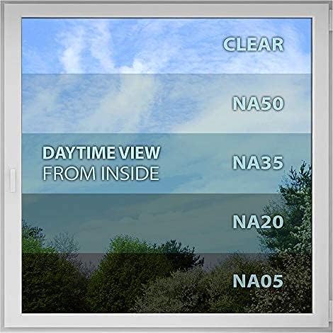 NEW - BDF NA20 Window Film Privacy and Sun Control N20, Black (Dark) - 24in X 24ft - Retail $67