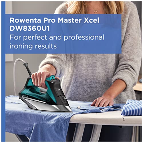 Rowenta Pro Master Stainless Steel Soleplate Steam Iron for Clothes, Anti-Drip Protection, 210 g/min, 400 Microsteam Holes, 1775 Watts Iron Steamer for Clothes, Powerful Steam DW8360