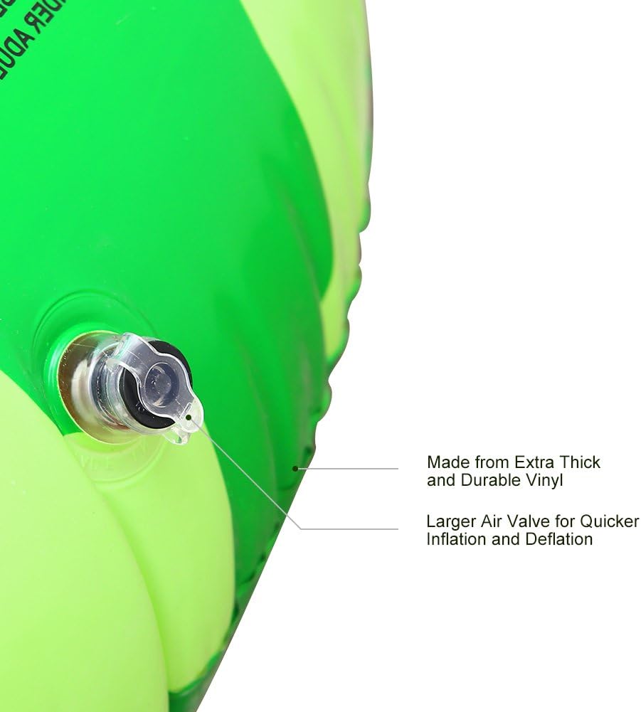 46" Inflatable Pool Float Giant Fruit-Watermelon - Pool Lounge Toy - Large Pool Toy