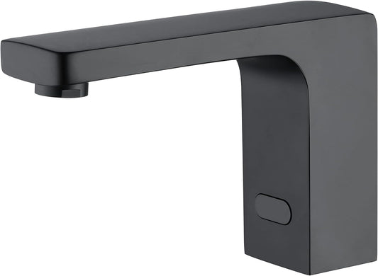 NEW - Automatic Sensor Touchless BathroomSink Faucet Hot and Cold Mixer Sensor Faucet with Control Box Vanity Faucets Hands Free Bathroom Water Tap with Control Box,Matte Black - Retail $128
