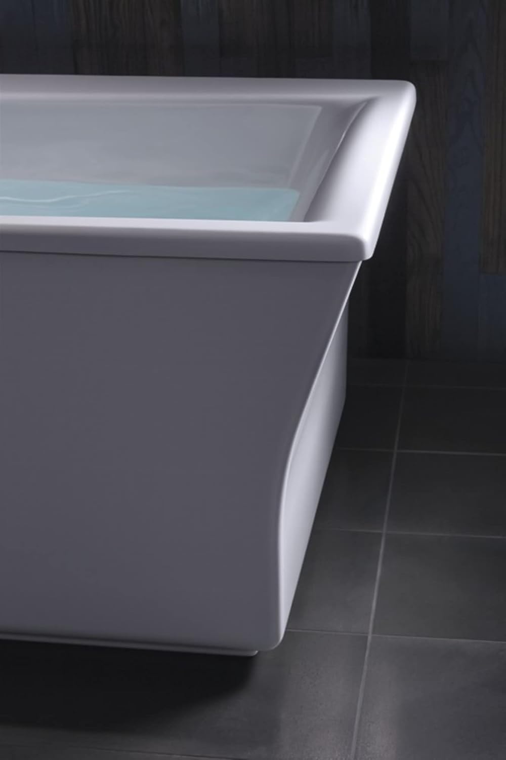 NEW - Kohler 6367-0 Stargaze 72-Inch X 36-Inch Freestanding Bath with Fluted Shroud and Center Drain