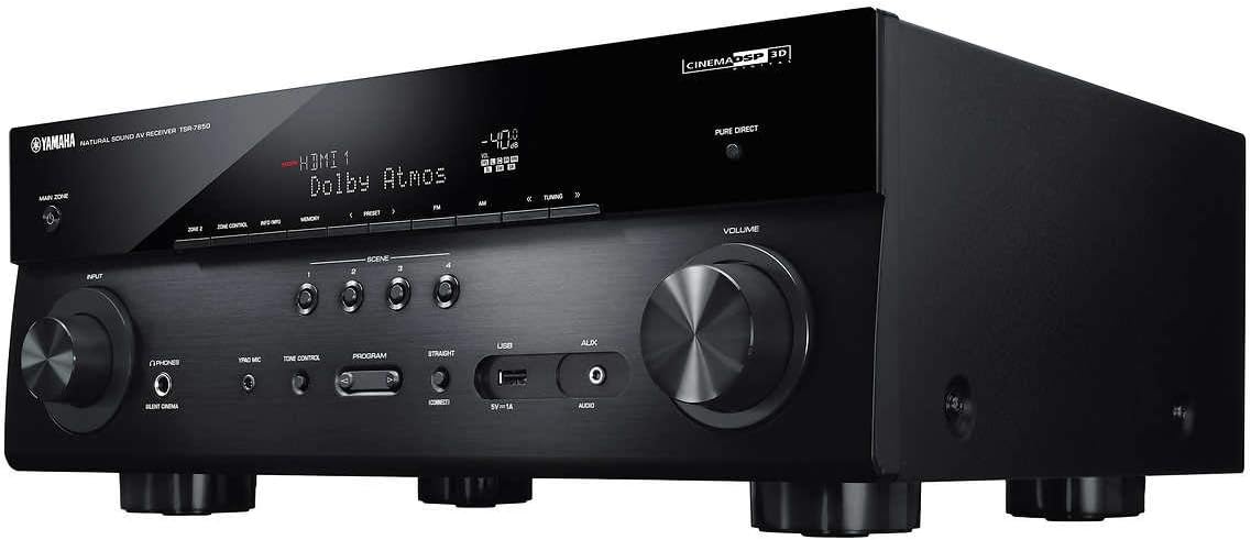 YAMAHA TSR-7850R 7.2CH Dolby Atmos DTS Wi-Fi BT 4K Receiver, Black