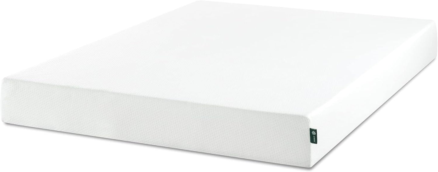NEW - Zinus Full 8 Inch Green Tea Memory Foam Mattress [New Version], Fiberglass Free, Medium Firm Feel, Zoned Pressure Relief, Certified Safe Foams & Fabric, Bed-in-A-Box, Full - Retail $190