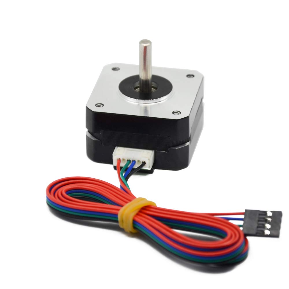 Iverntech 42 Nema 17 Stepper Motor 23mm Body for Titan Extruder 3D Printer 1.8 Stepper Angle 1.5A 2 Phase 4-Lead with 1M Cable