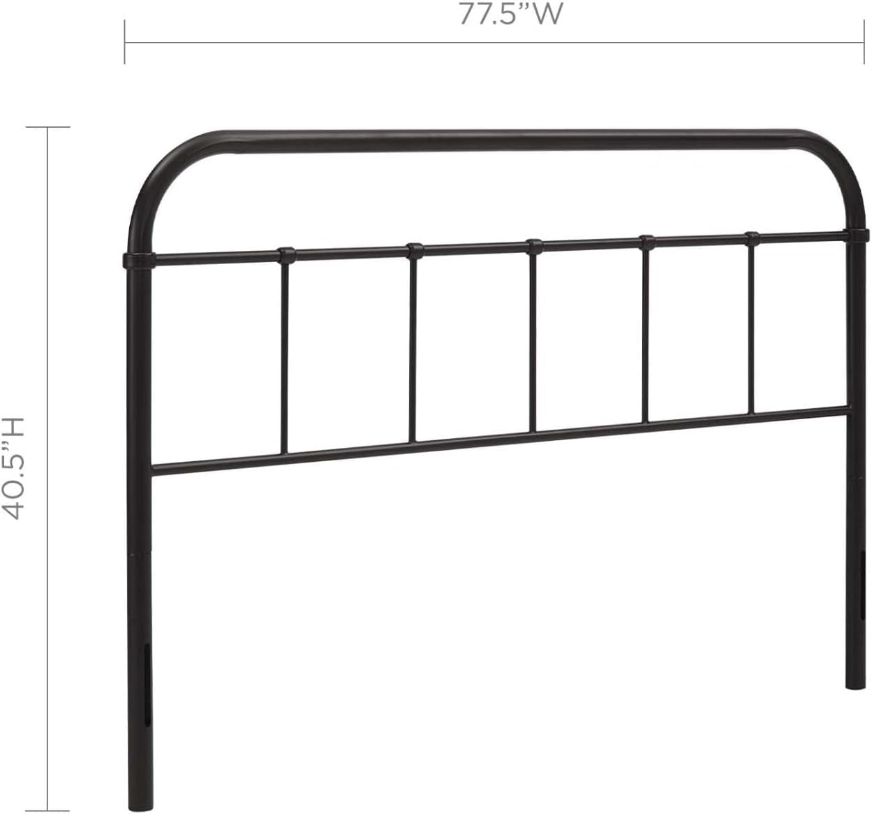 NEW w/ minor dmg - Modway Serena KING Rustic Farmhouse Style Steel Metal Headboard Size - Retail $111
