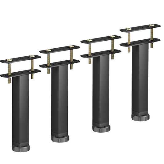 OLAYA Adjustable Bed Legs - Premium Replacement Support Legs for Enhanced Bed Frame Stability, Perfect as Bed Feet, Bed Legs Risers, and Bed Frame Support Beams (4, 5.9"-7")