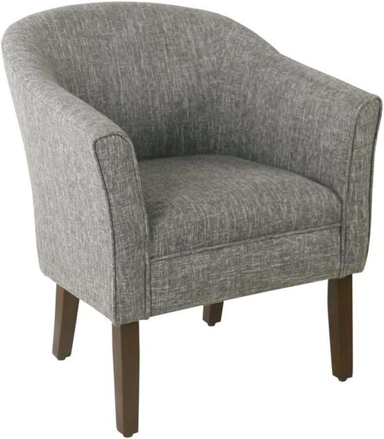 HomePop Modern Barrel Accent Chair, Grey - Retail $157