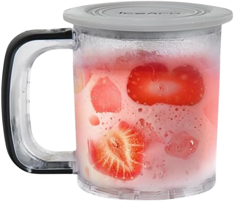 Ice Cream Pints Containers and Lids: Ice Cream Pint Containers Compatible with JLAJILA Ice Cream Maker Dishwasher Safe & BPA-Free (2) - Retail $0