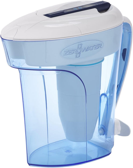 NEW - ZeroWater 12-Cup Ready-Pour 5-Stage Water Filter Pitcher 0 TDS for Improved Tap Water Taste - IAPMO Certified to Reduce Lead, Chromium, and PFOA/PFOS