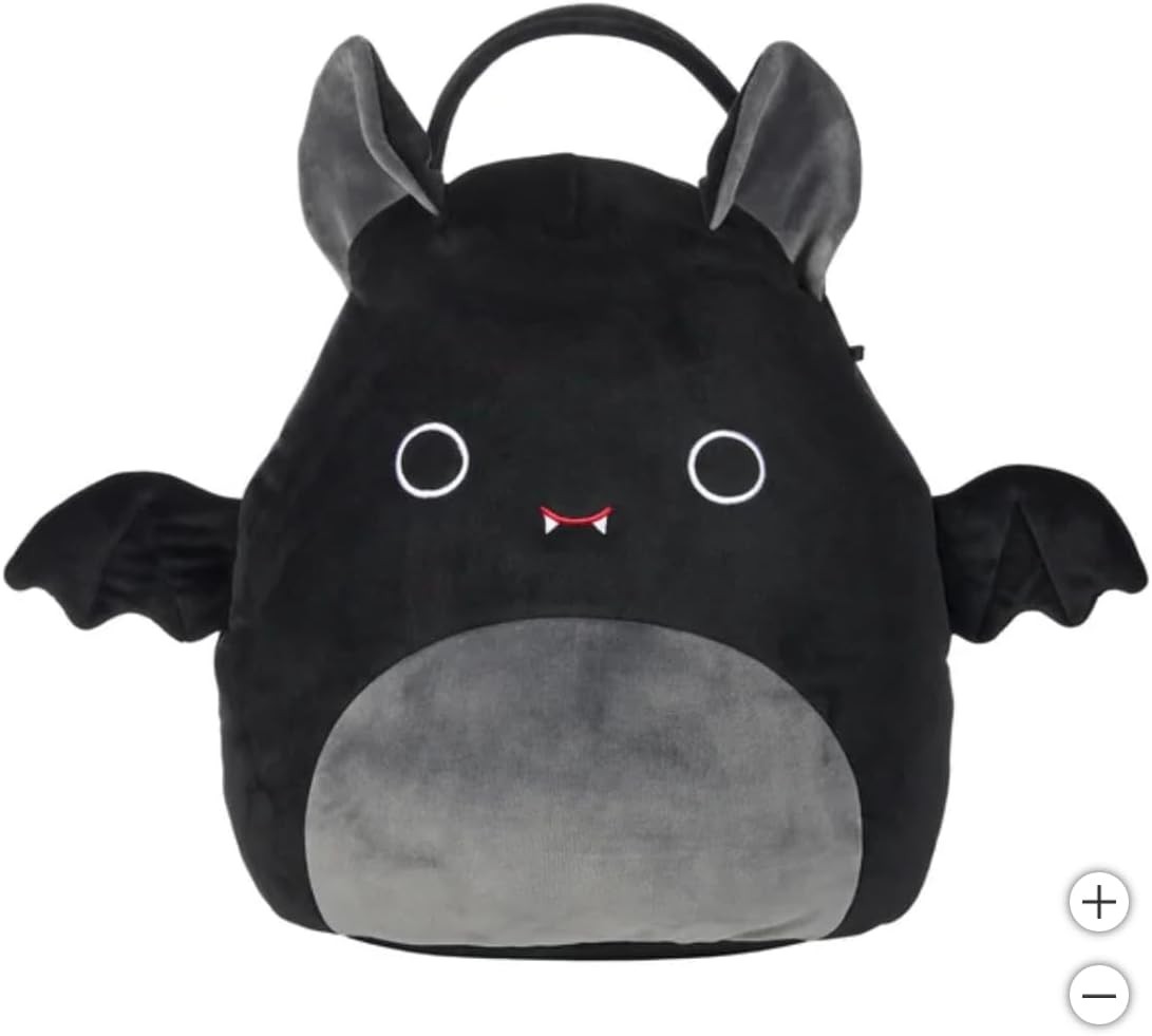 NEW with Tags - Squishmallows 16” Plush Treat Pail (Emily (Bat)) - Retail $22