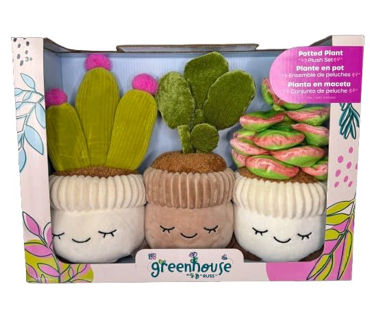 12 Inch Plush Plants, 3 Pack (Succulents)
