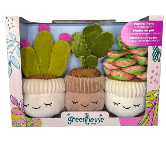 12 Inch Plush Plants, 3 Pack (Succulents)