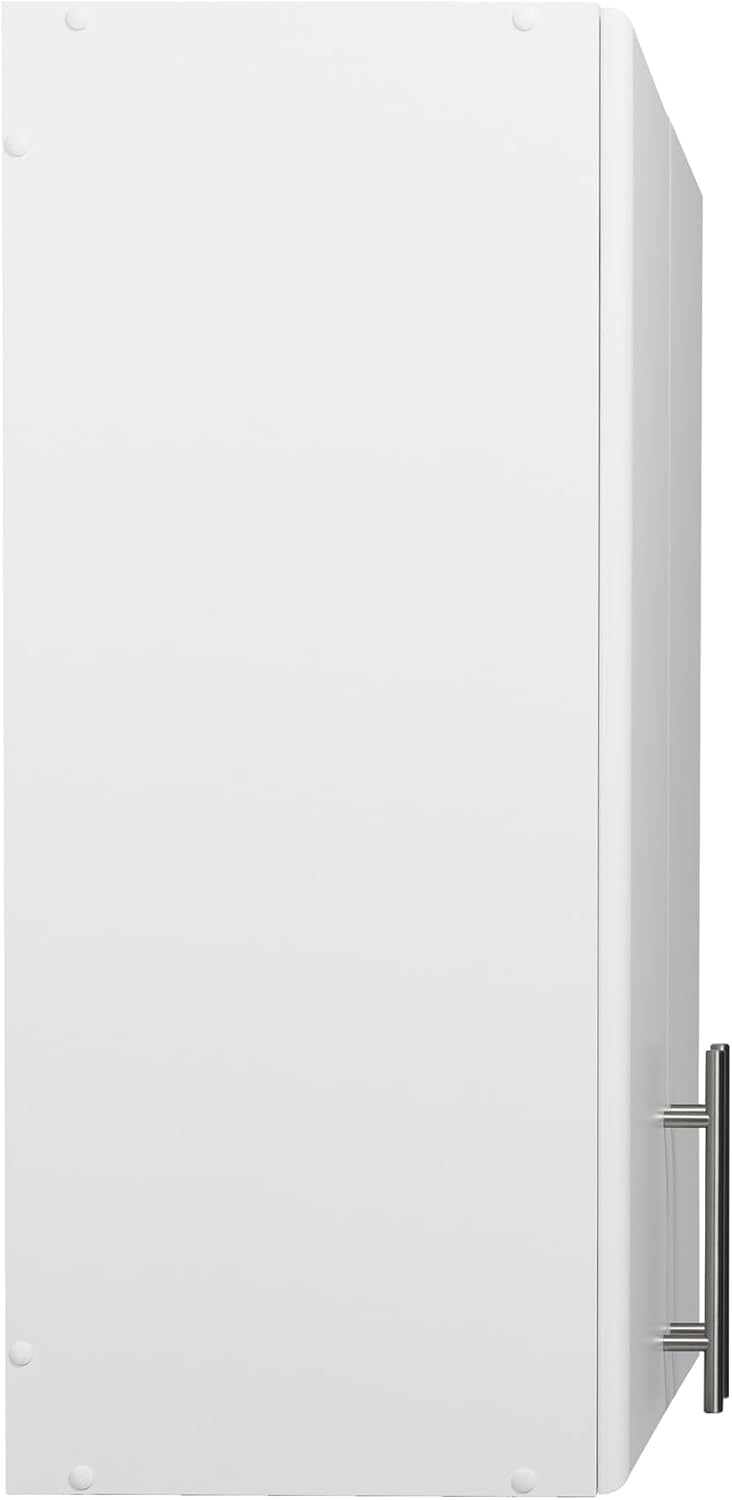 NEW - Prepac Elite 32in Wall Cabinet, White Storage Cabinet, Bathroom Cabinet, Pantry Cabinet with 1 Adjustable Shelf 12" D x 32" W x 30" H, WEW-3230 - Retail $102