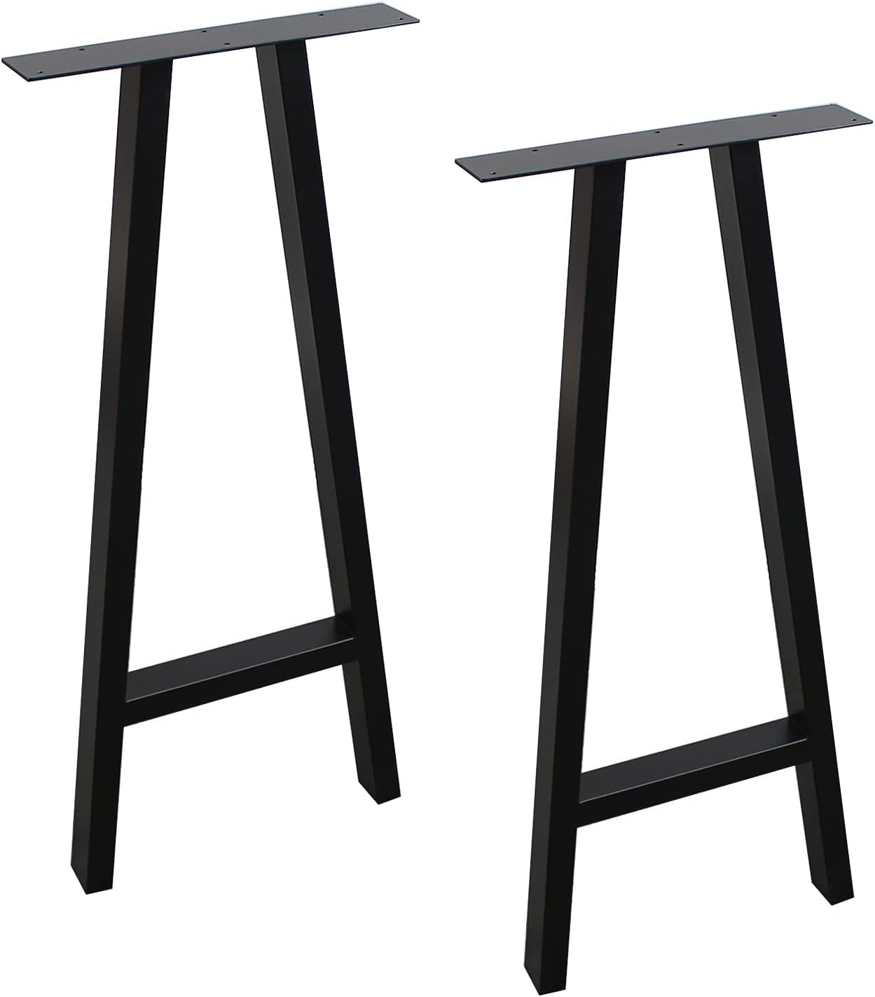 NEW - MBQQ Furniture Legs 35" Height 15" Wide Rustic Decory A Shape Table Legs,Heavy Duty Metal Desk Legs,Dining Table Legs,Industrial Modern, DIY Iron Bench Legs - Retail $159