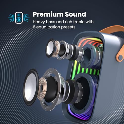 Speck Speaker Gemtones Infinity Speaker Max - Dark Grey/Chrome/Tan