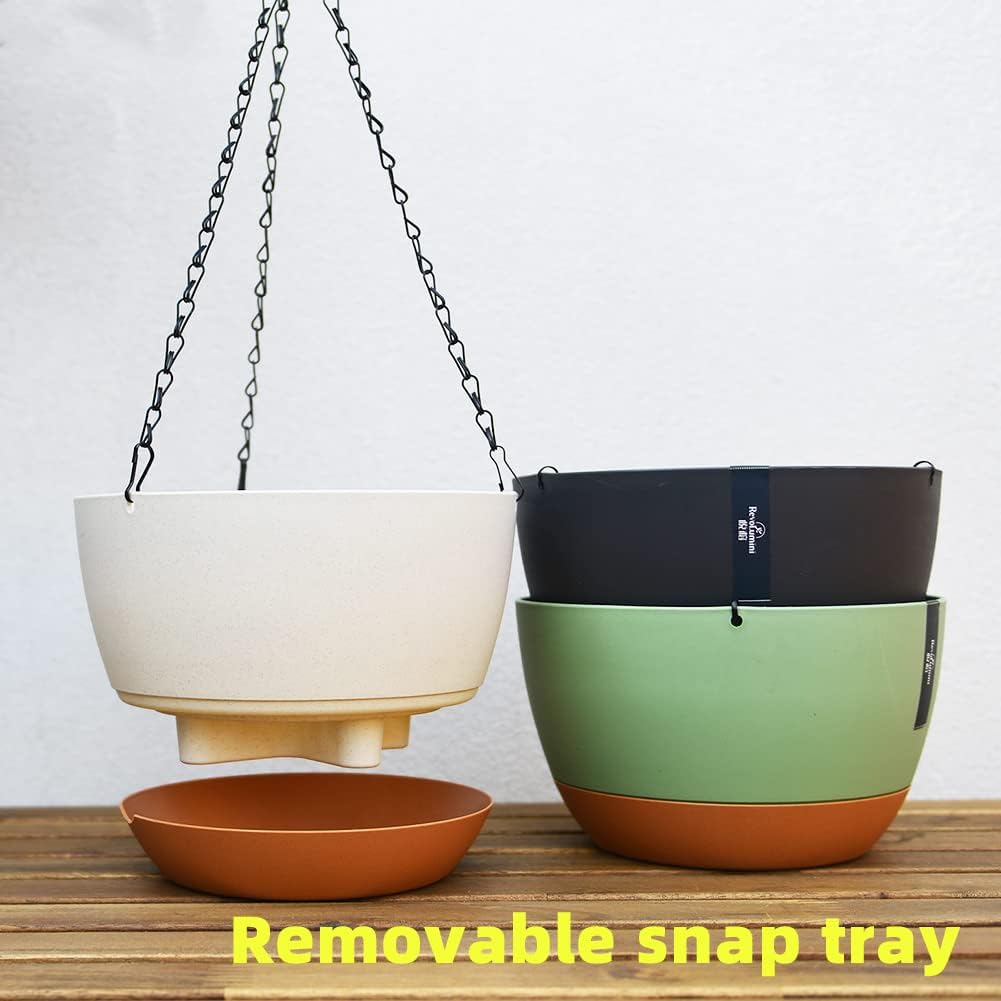 Modern Hanging Planter Pot – Indoor & Outdoor with Drainage